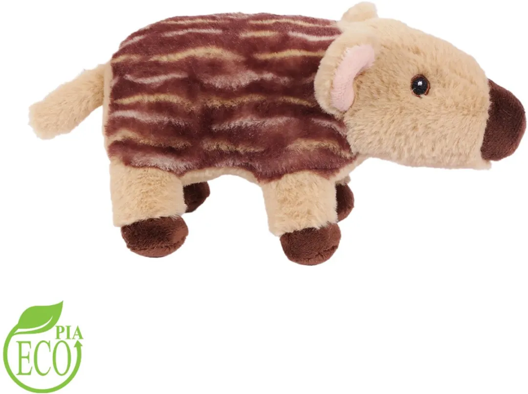 PIA Eco Pluche Zwijn Knuffel 18cm - Bruin/Beige