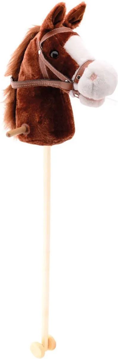 Johntoy Stokpaardje Donkerbruin 98cm