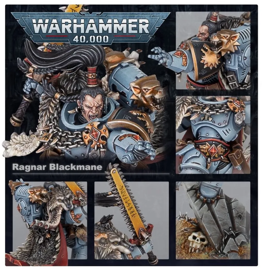 Games Workshop Space Wolves Ragnar Blackmane - 18 Onderdelen