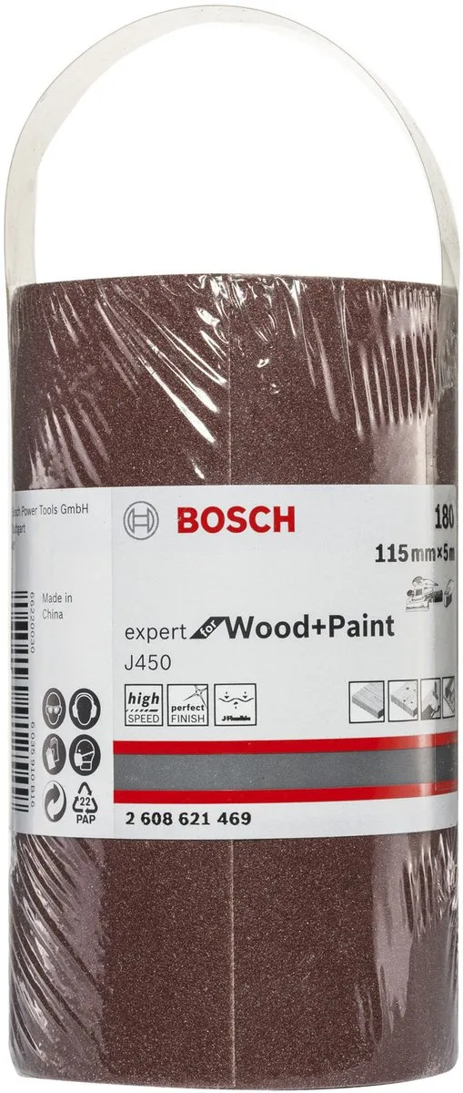 Bosch J450 Expert Schuurrol 115mm x 5m - Hout & Lak