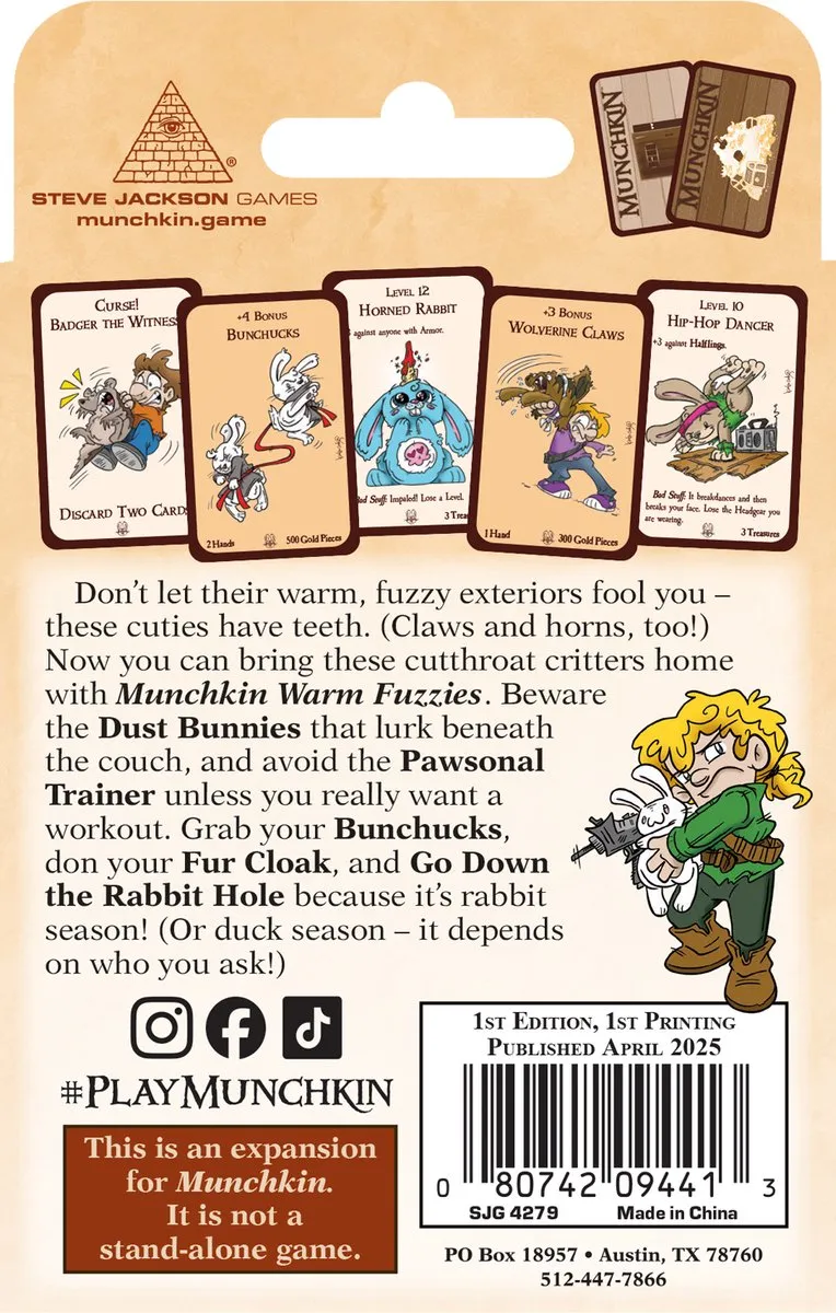 Steve Jackson Games Munchkin Warm Fuzzies Uitbreiding - Kaartspel