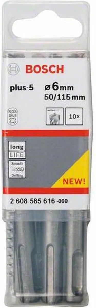 Bosch Hamerboor SDS-plus-5 6x50x115mm - 10 Stuks