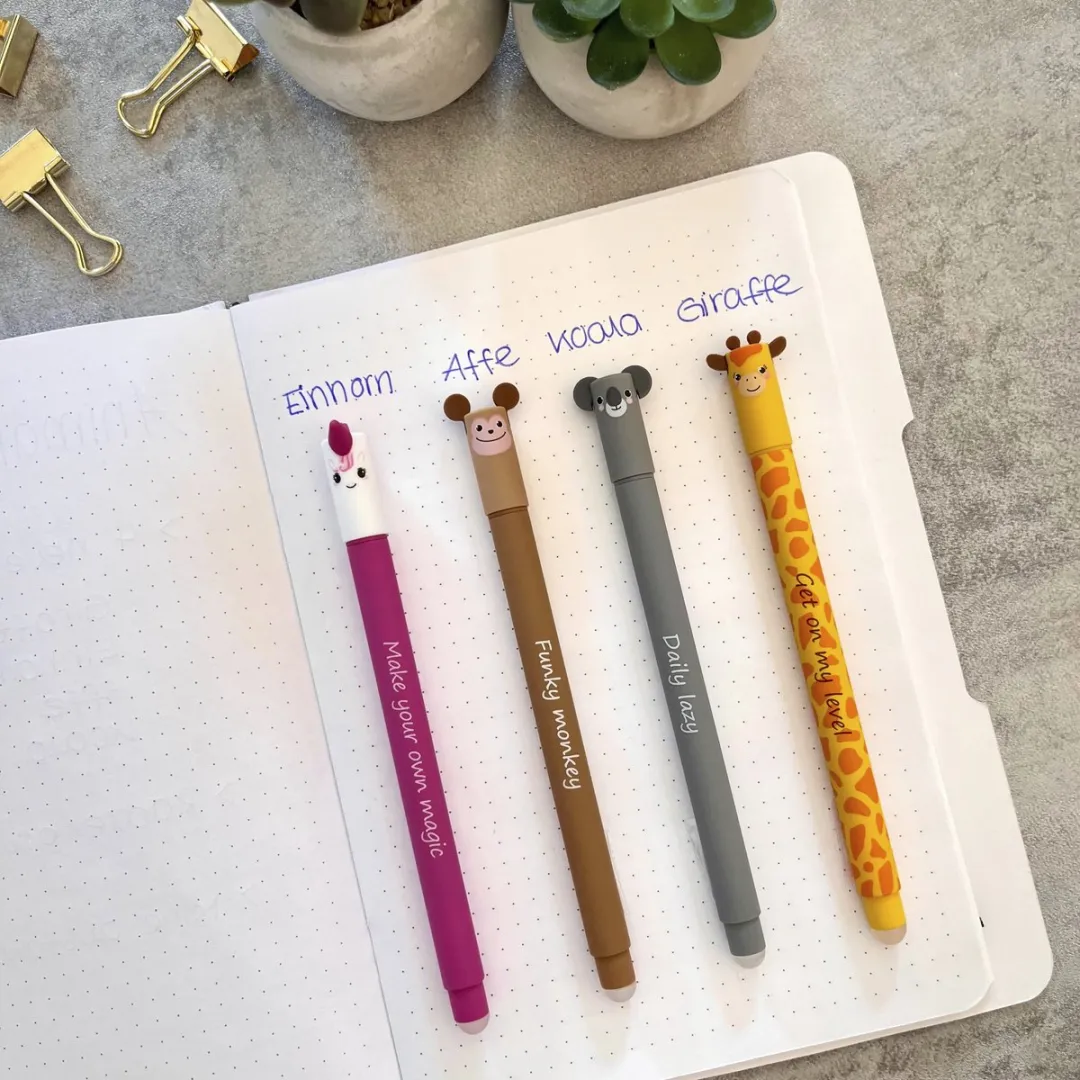 Eberhard Faber Animal Erase-It Pen - Giraf - Blauw