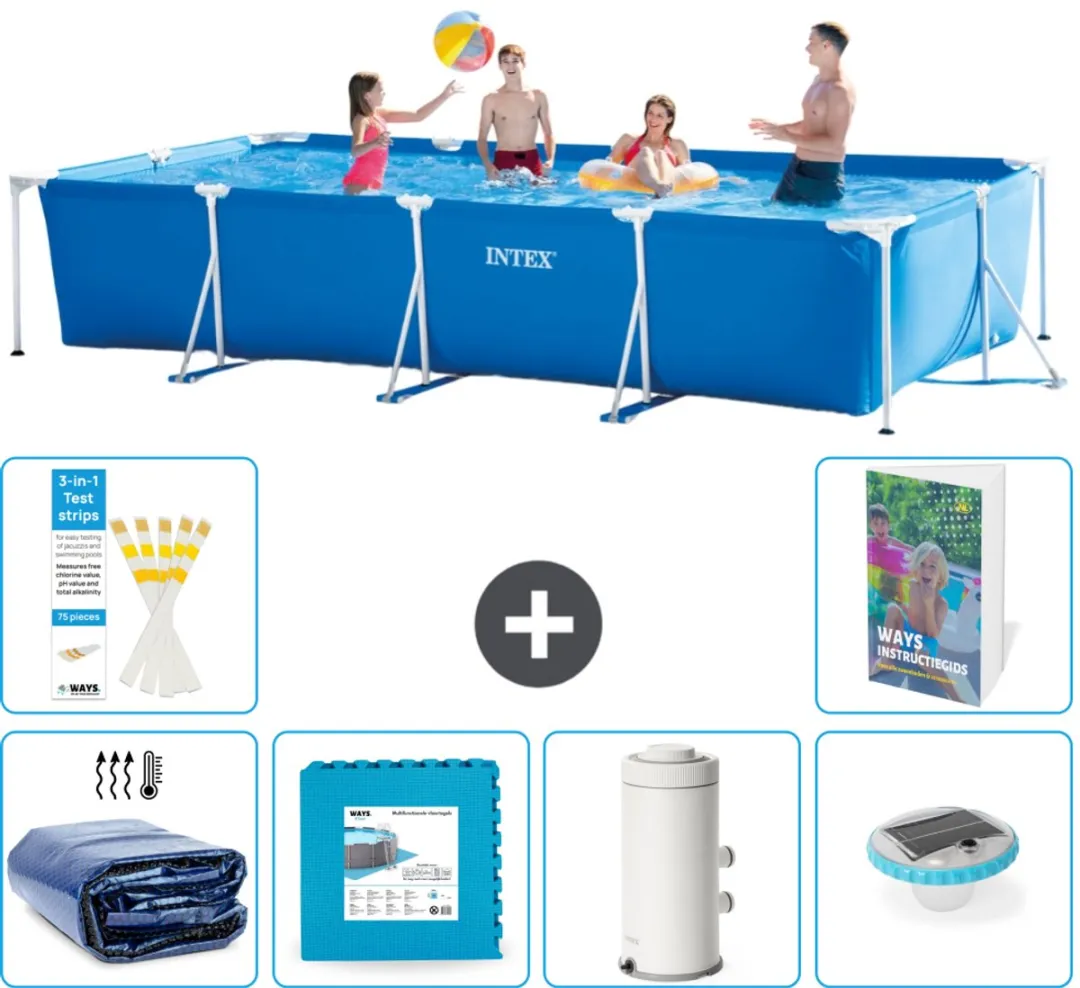 Intex Frame Zwembad 450x220x84cm Blauw