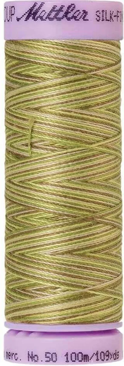 Amann Silk-Finish Cotton Groen-Bruin 100m