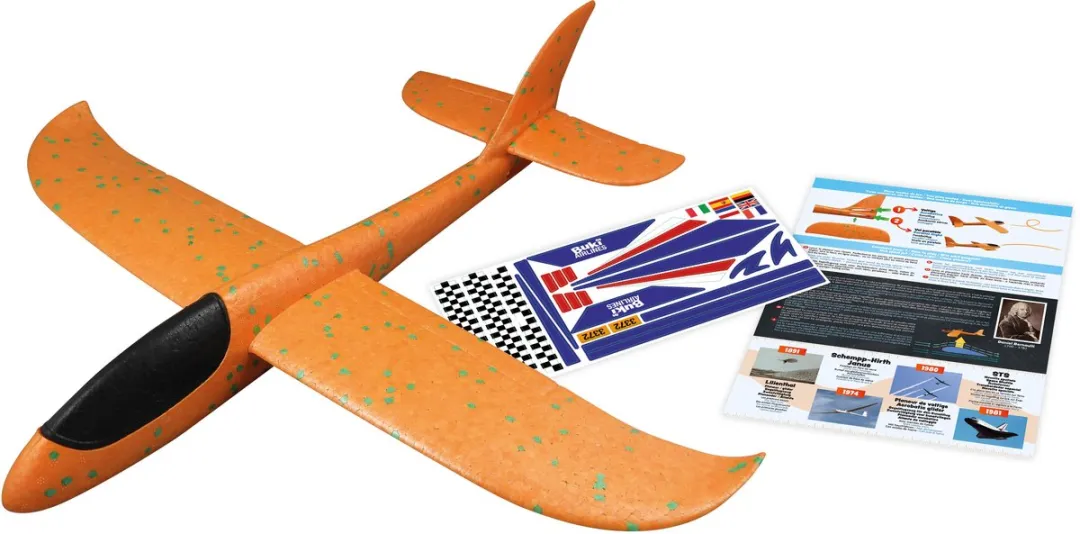Buki France Zweefvliegtuig 48cm - Oranje