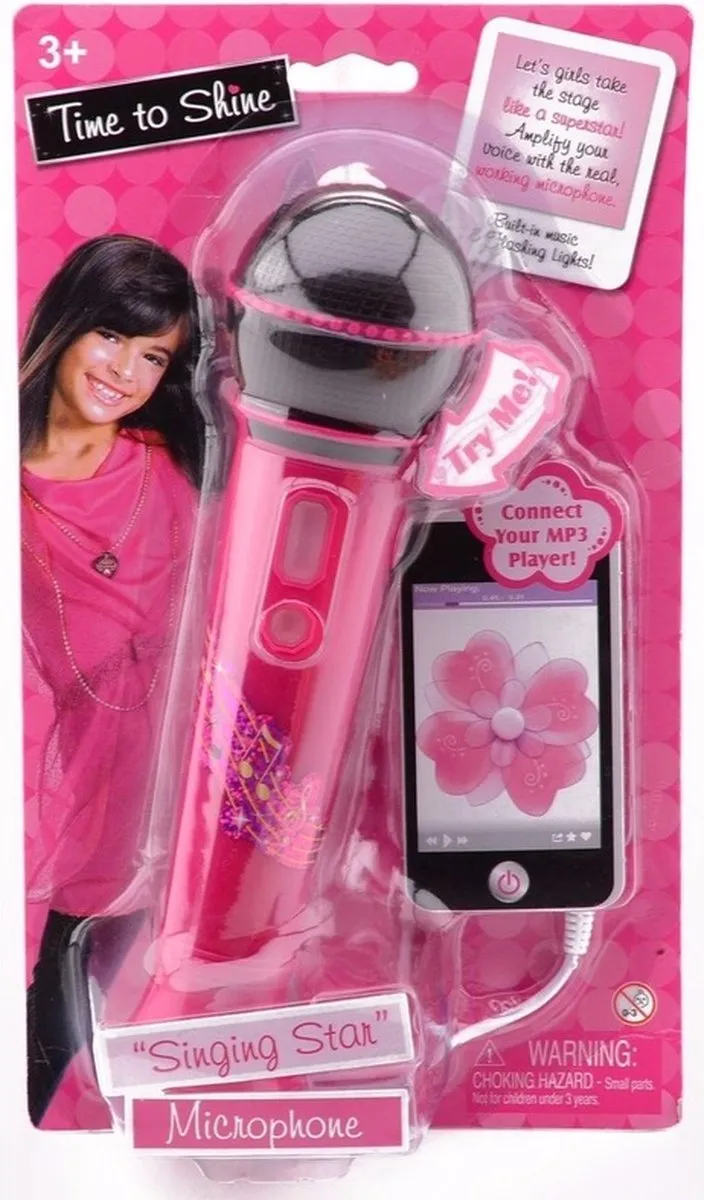 John Toys Sing Along Microfoon Roze