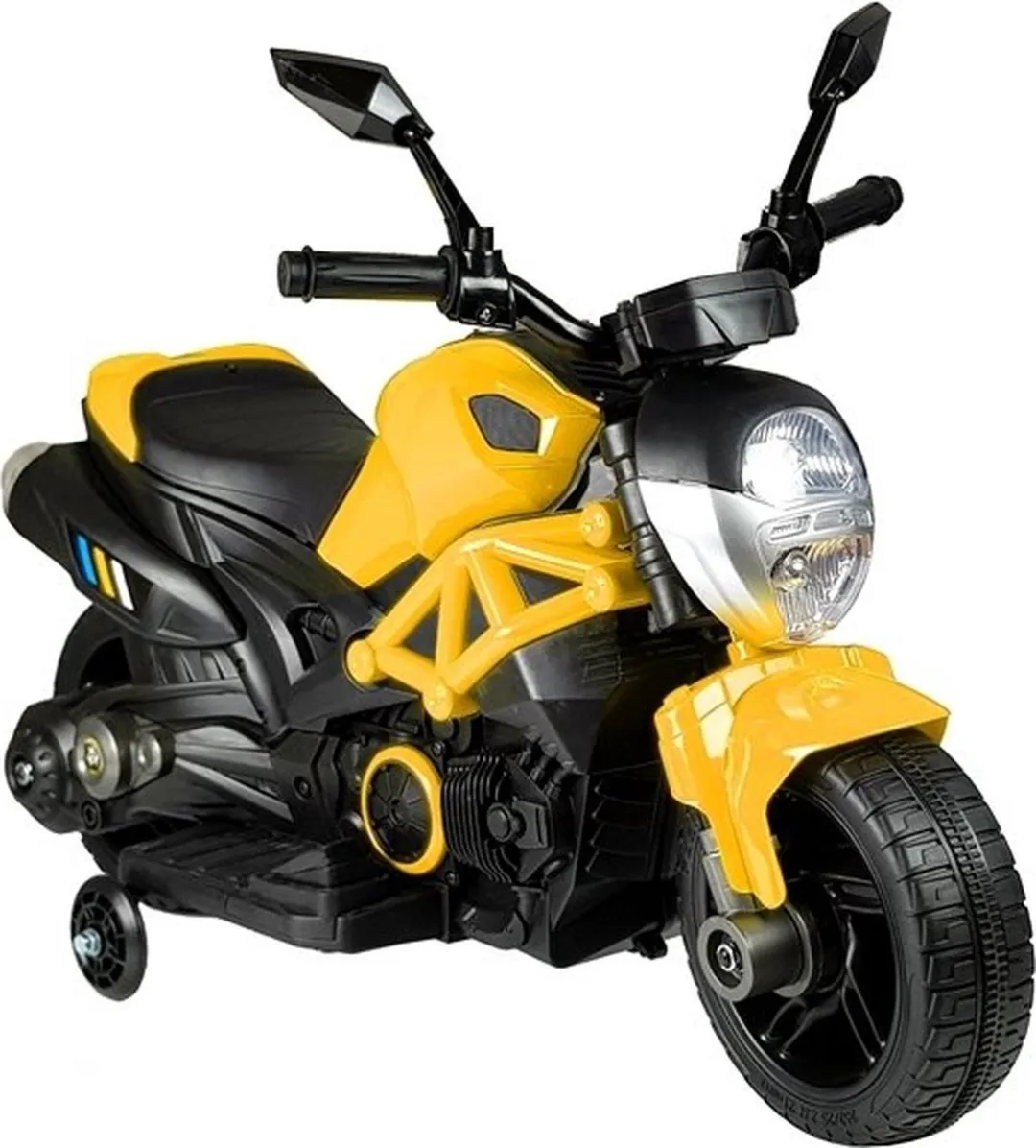 Lean Toys GTM1188 Elektrische Naked Bike - Kindermotor Geel