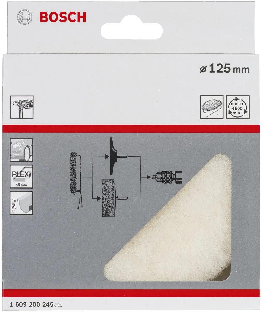 Bosch Lamsvel 125mm - Polijstschijf