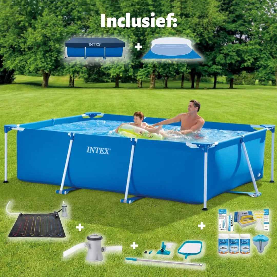 Intex Frame Zwembad 260x160cm Blauw