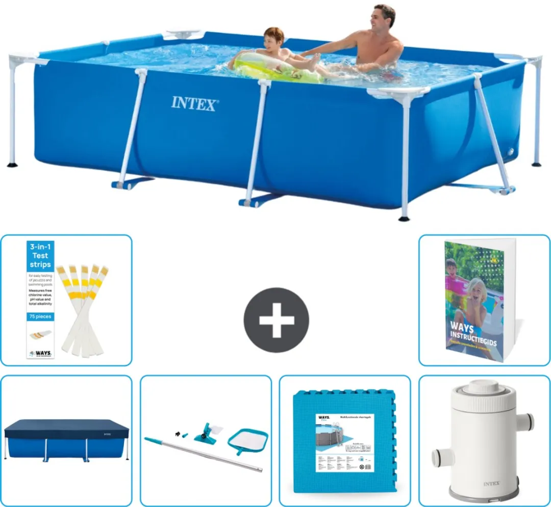Intex Rechthoekig Frame Zwembad 260x160cm