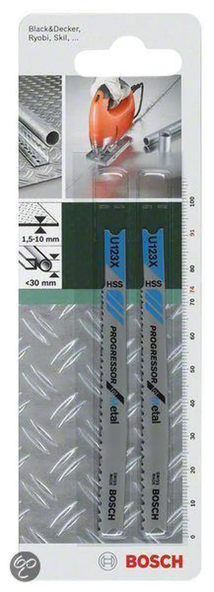 Bosch Decoupeerzaagblad HSS U 123 XF Progressor for Metal