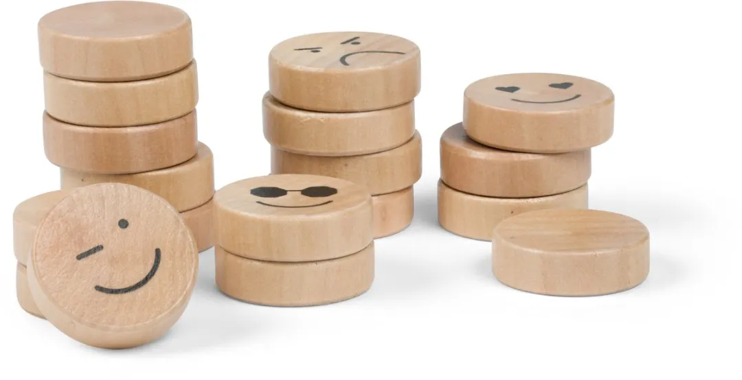 BS Toys Sjoelbak GA523 Houten - 18 Schijven - 110x30cm