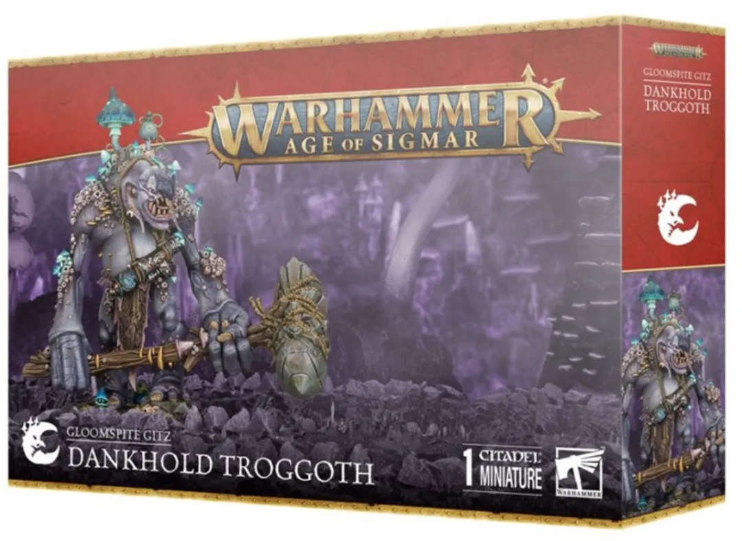 Games Workshop Warhammer Age of Sigmar Gloomspite Gitz Dankhold Troggoth - 55 Onderdelen