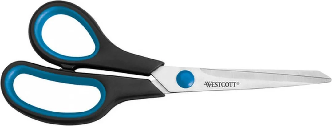 Westcott Easy Grip Schaar 21cm - Linkshandig - RVS - Blauw/Zwart
