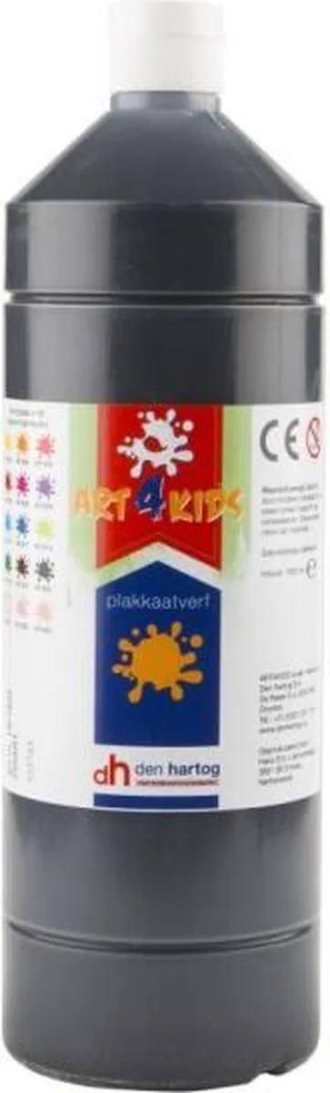 Creall Art4Kids Plakkaatverf Zwart 1000ml