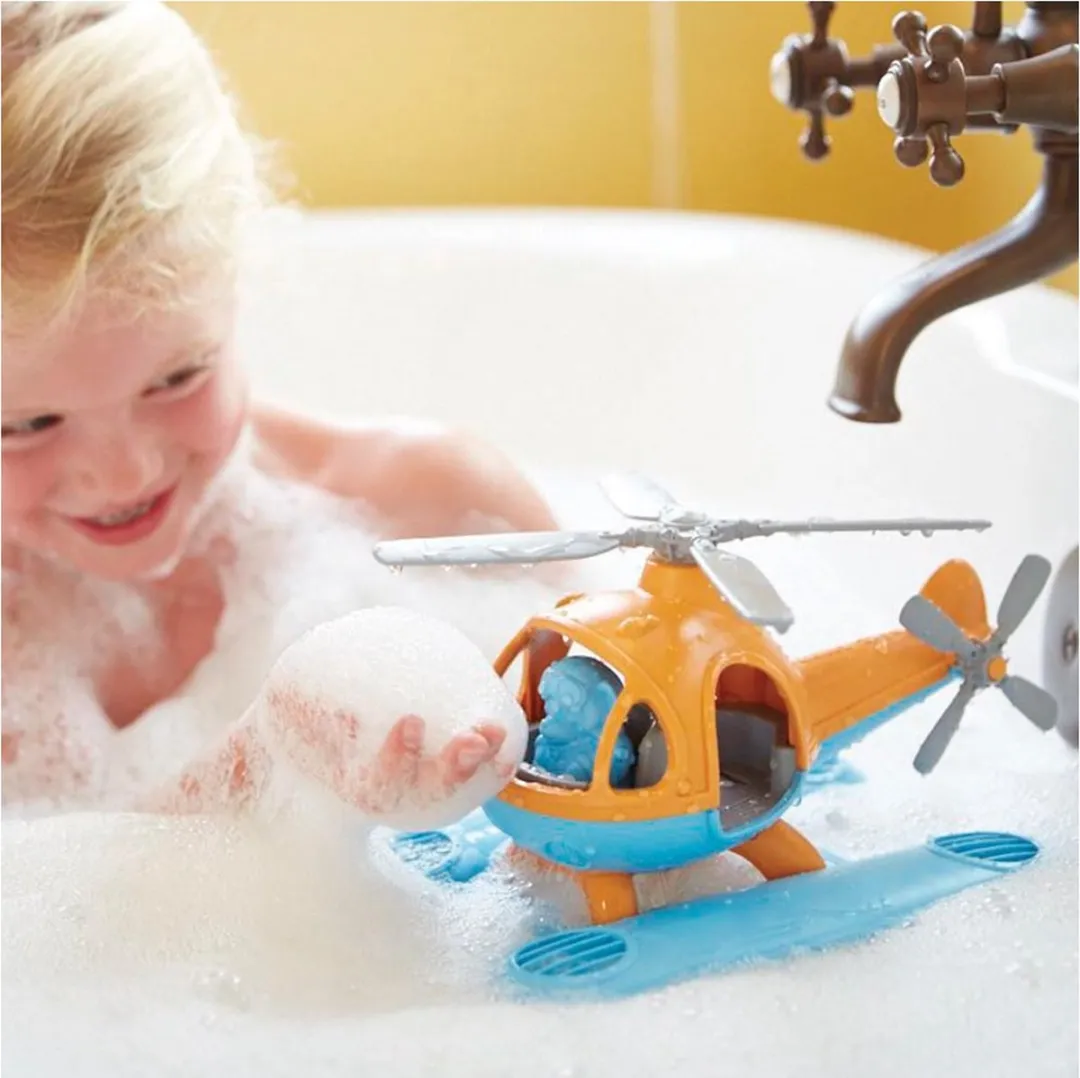 Green Toys Zee Helikopter Oranje/Blauw