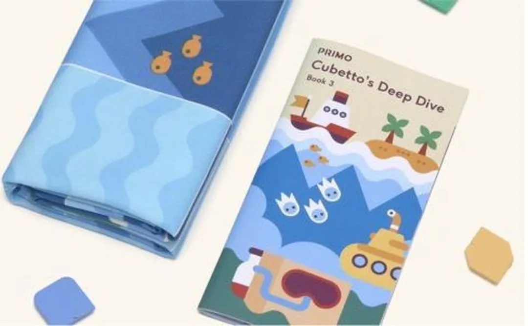 Primo Toys PRIMO009A-DE Cubetto STEM Coding Adventure Pack Blue Ocean Uitbreidingsset – Vanaf 3 jaar