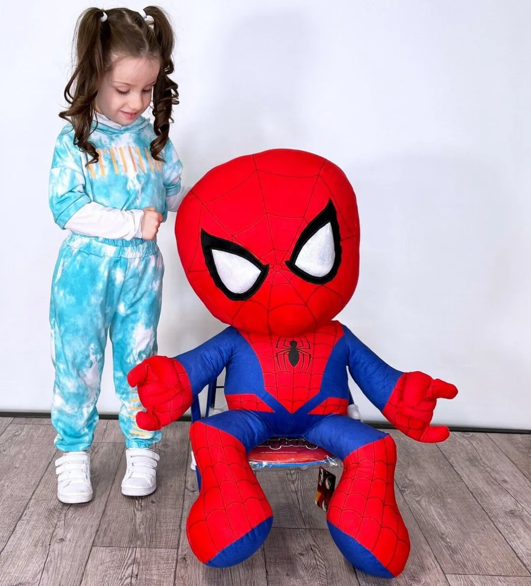 Marvel Spider-Man XXL Pluche Knuffel 100cm - Multicolor