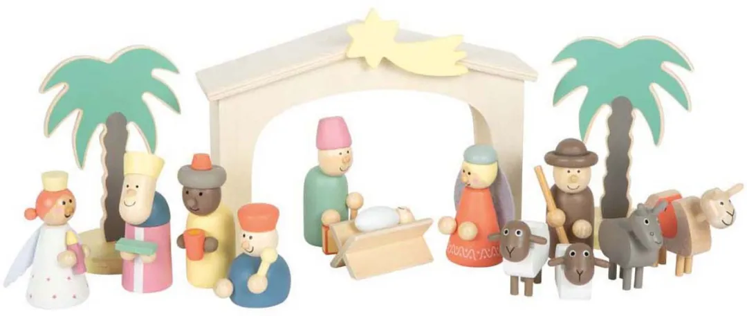Small Foot Houten Kerstkribbe Speelset