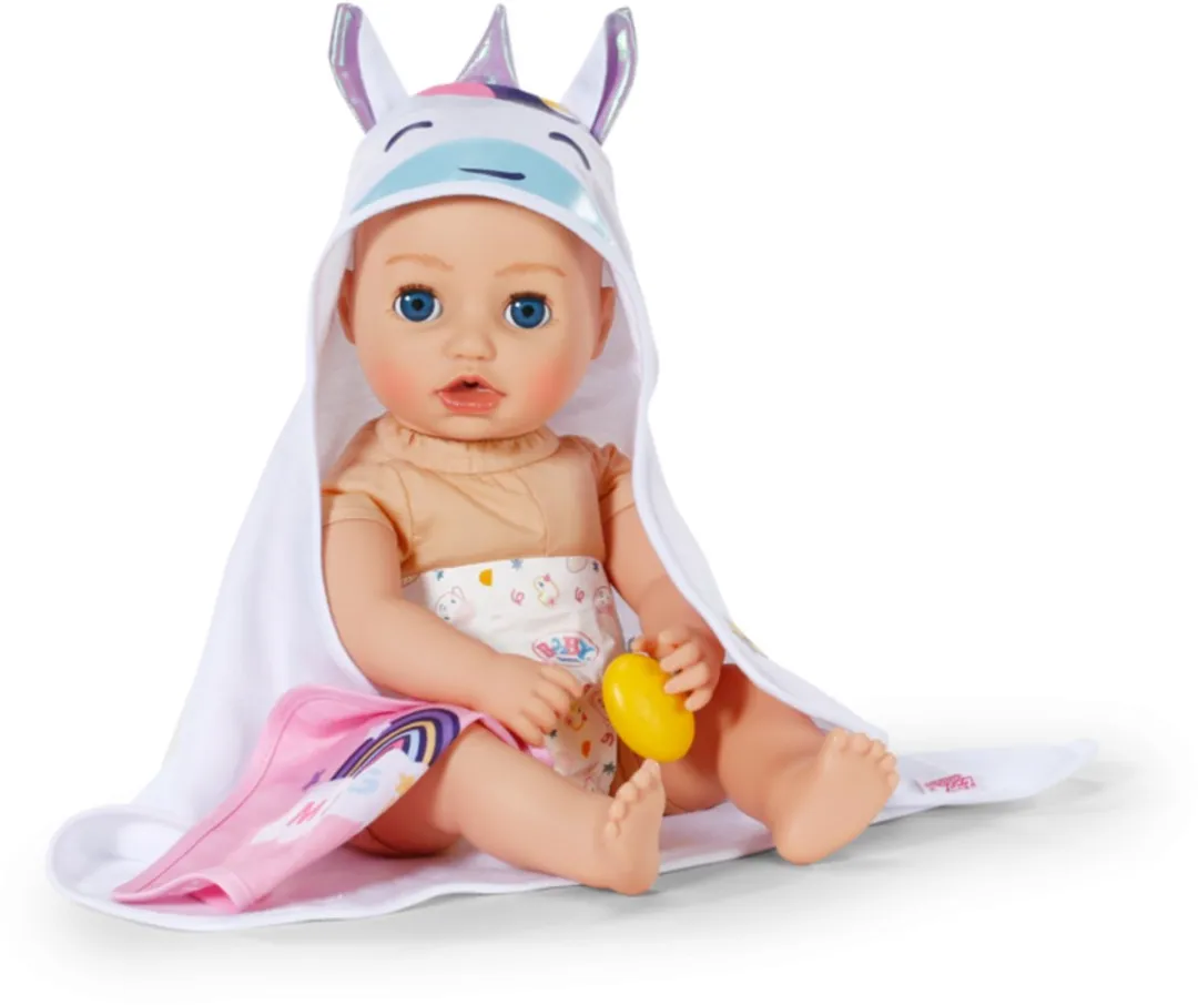 Baby Born Eenhoorn Badlaken Capuchon M - 837573
