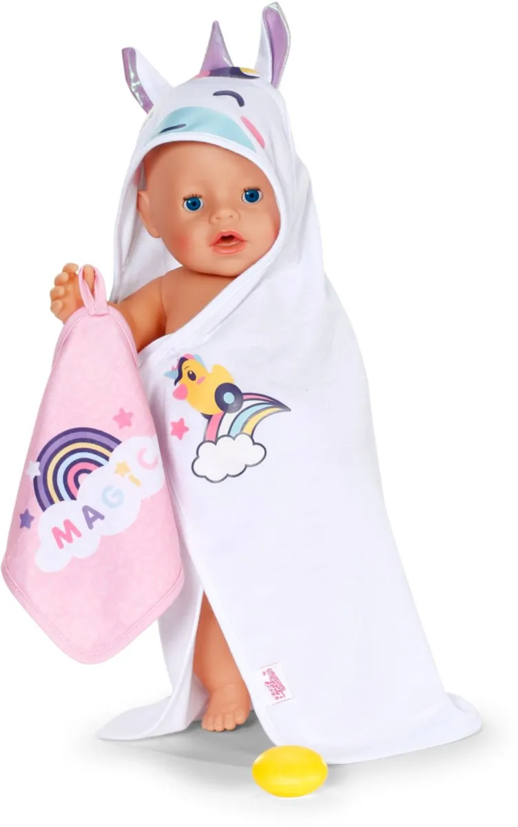 Baby Born Eenhoorn Badlaken Capuchon M - 837573