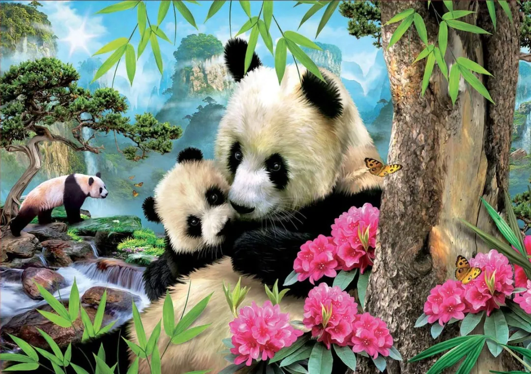 Educa Legpuzzel 1000 Stuks Panda's