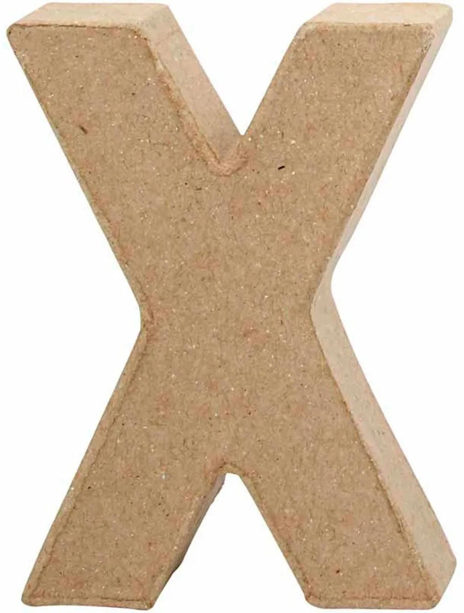 Creativ Company Creative Letter X Papier-mâché 10cm