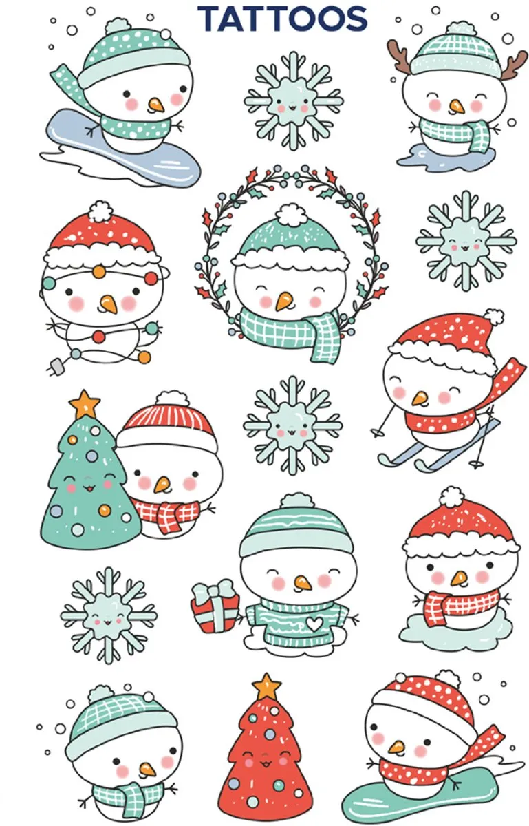 Avery Kindertatoeages Sneeuwpop ZDesign