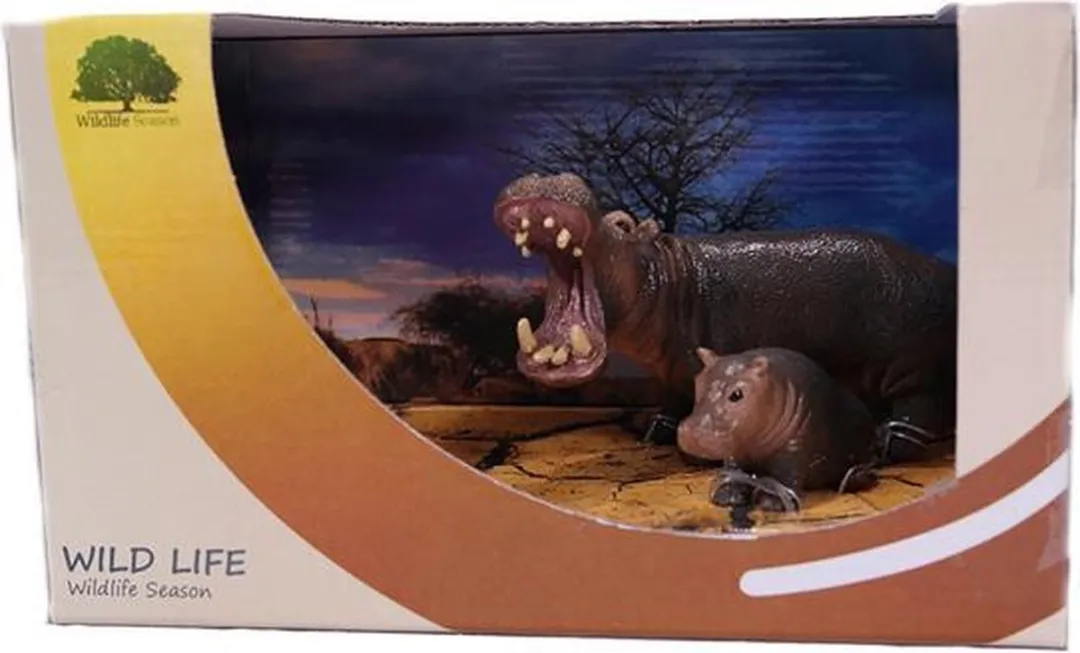 PIA Soft Toys Nijlpaard Wildlife 12cm