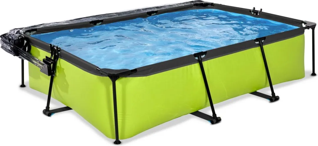 EXIT Lime Zwembad 300x200x65cm - Groen - met Filterpomp & Overkapping