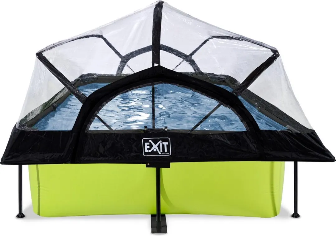 EXIT Lime Zwembad 300x200x65cm - Groen - met Filterpomp & Overkapping