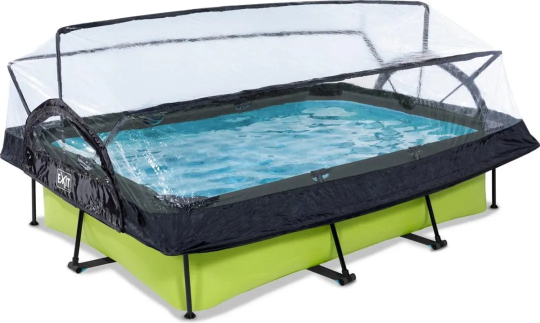 EXIT Lime Zwembad 300x200x65cm - Groen - met Filterpomp & Overkapping