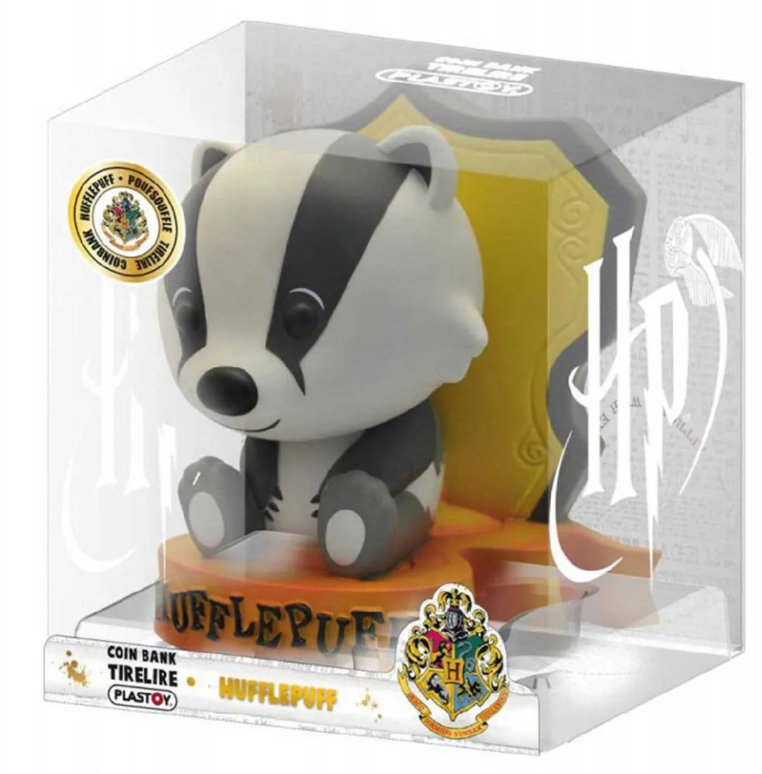Plastoy Harry Potter Hufflepuff Spaarpot 15cm - Multicolor - afbeelding 3 van 6