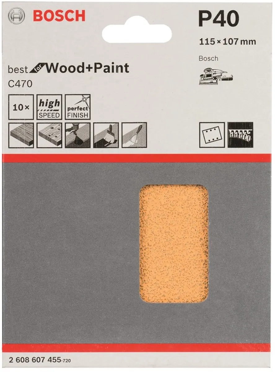 Bosch Schuurbladset 115x107mm