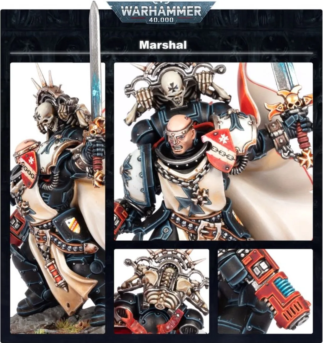 Games Workshop Space Marines Black Templars Marshal - 23 Onderdelen