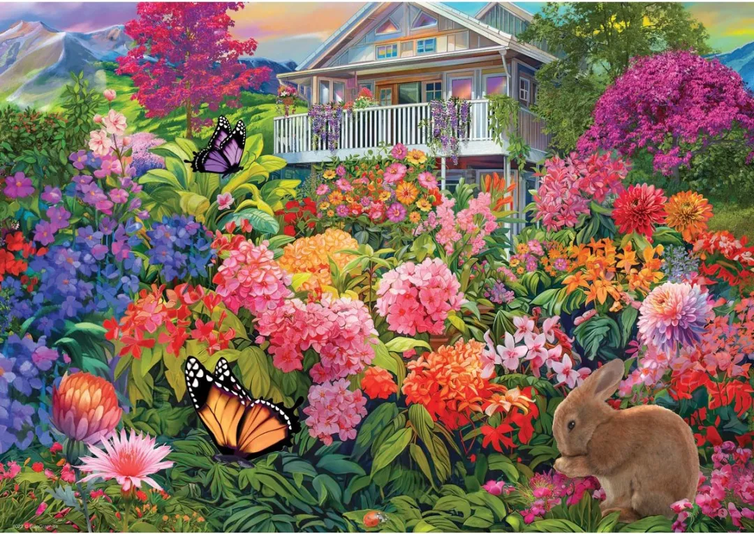Eurographics Bunny Garden Puzzel 104 Stuks