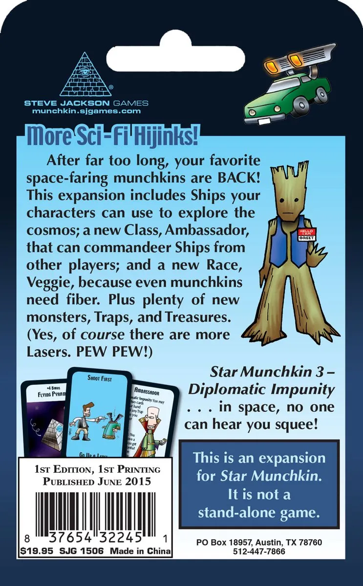Steve Jackson Games Munchkin Star Munchkin 3 Diplomatic Impunity - 3-6 Spelers