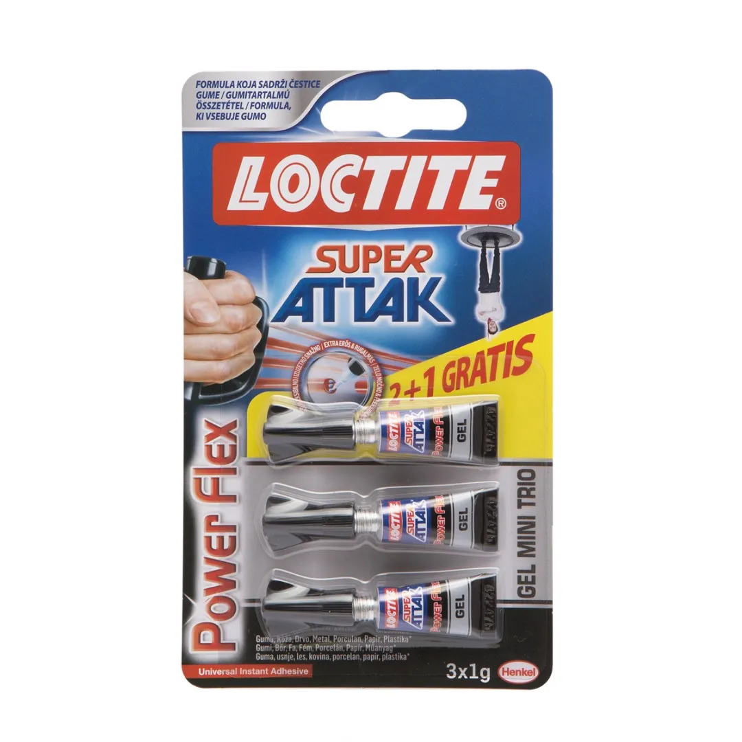 Loctite Super Bond Gel Mini Trio - 3 Stuks