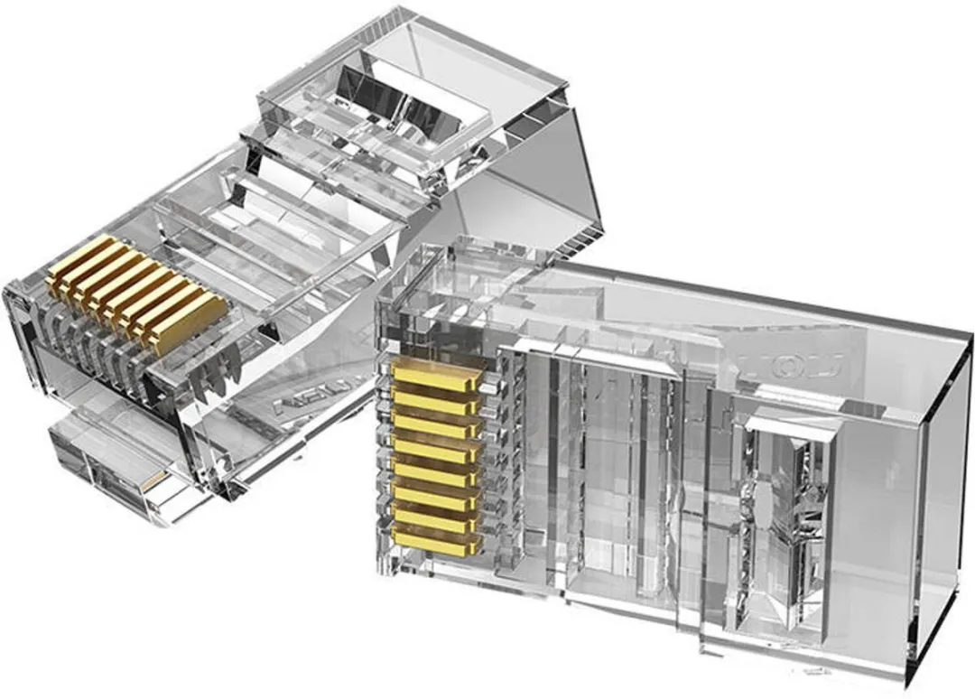 Vention RJ45 Cat6 UTP Modulaire Stekker - 50 Stuks Transparant