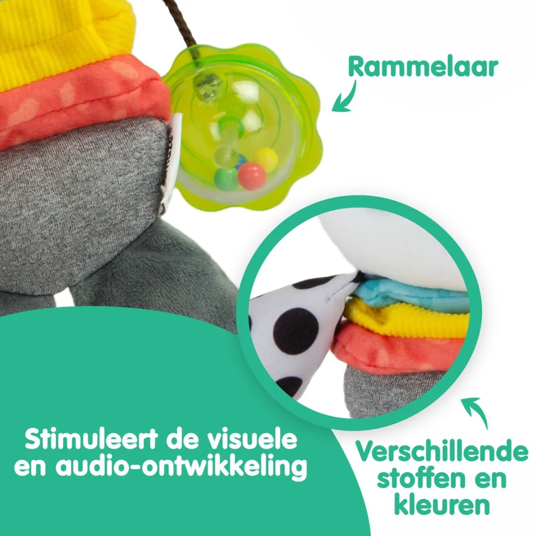 Lamaze Millie de Kat Knuffel - Educatief Speelgoed - Grijs