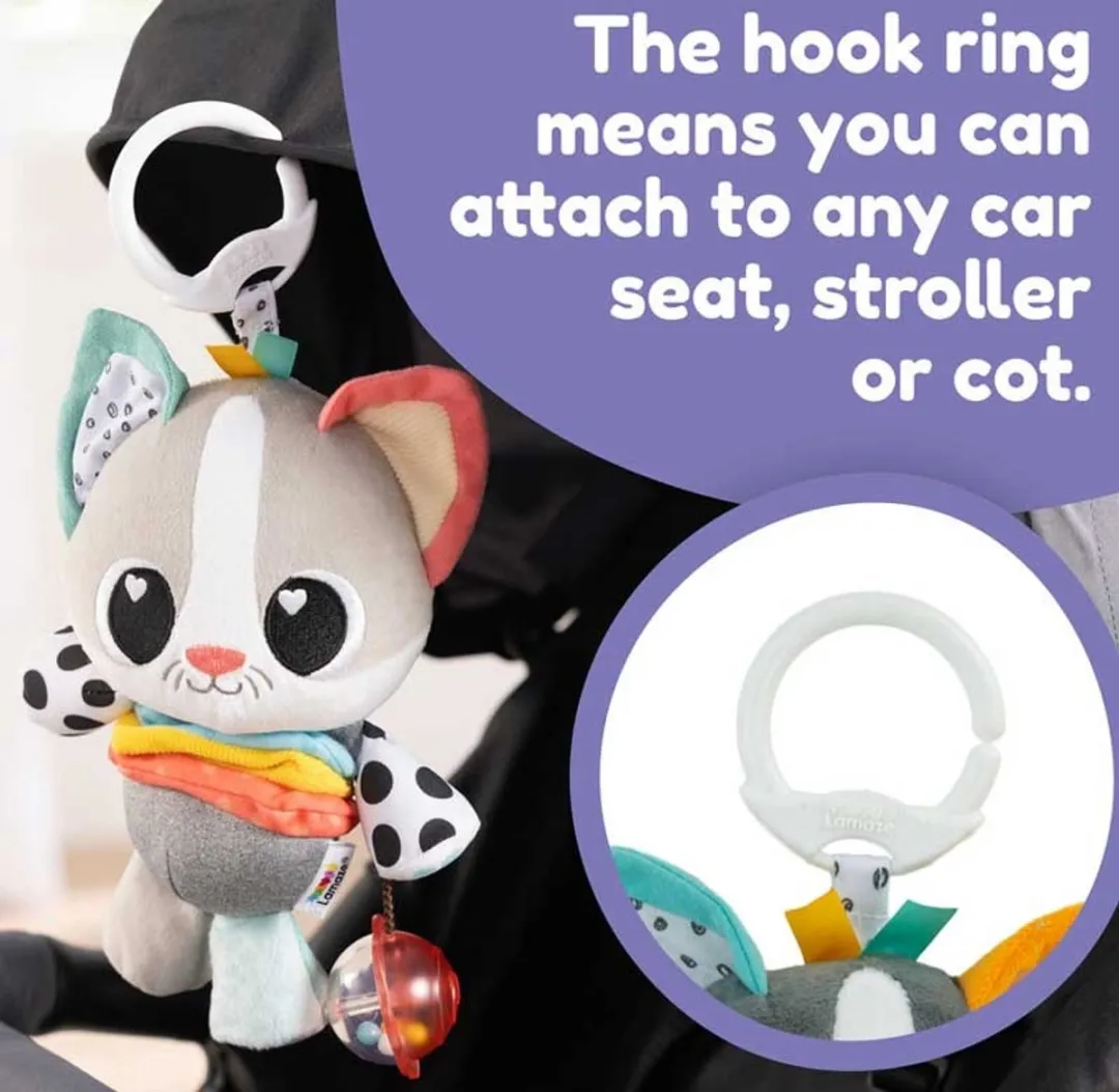 Lamaze Millie de Kat Knuffel - Educatief Speelgoed - Grijs - afbeelding 6 van 6