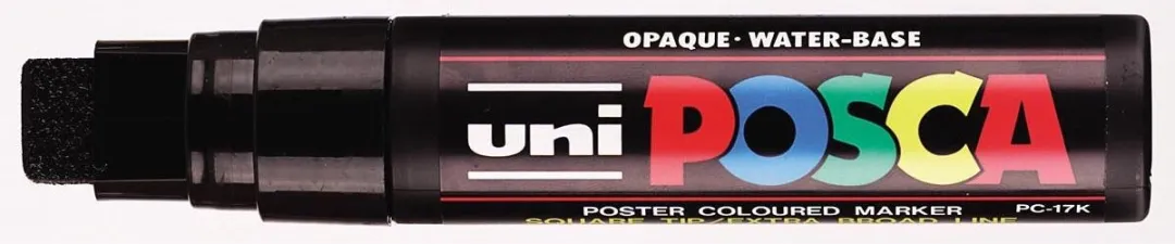 Posca Uni PC17K Verfmarker - Zwart