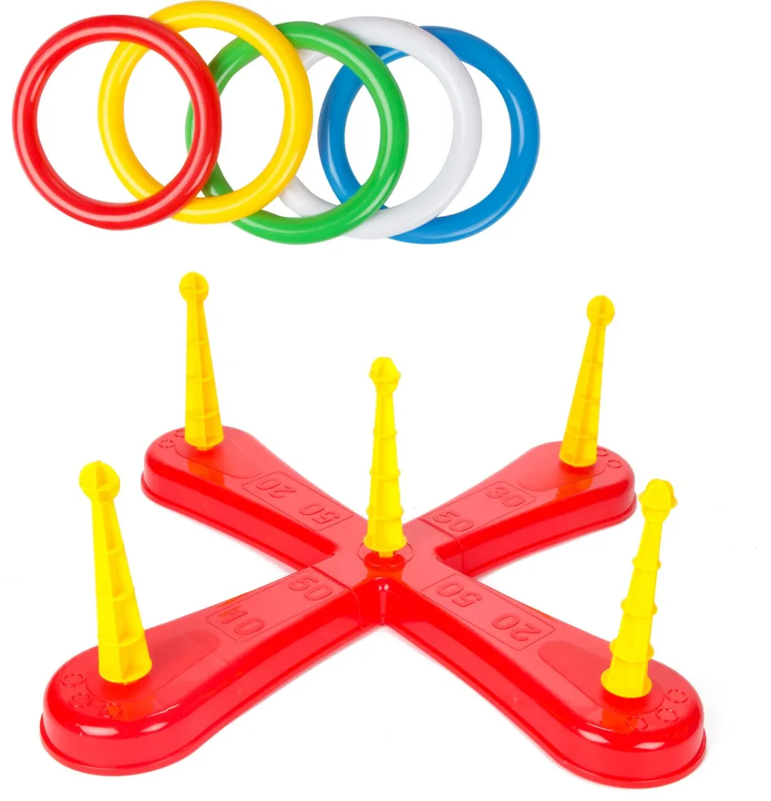 Toi-Toys Play Out Ringwerpspel - 5 Ringen - Multicolor