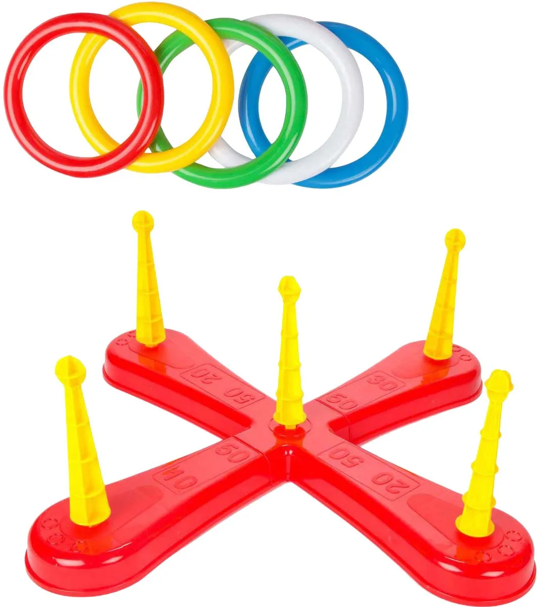 Toi-Toys Play Out Ringwerpspel - 5 Ringen - Multicolor