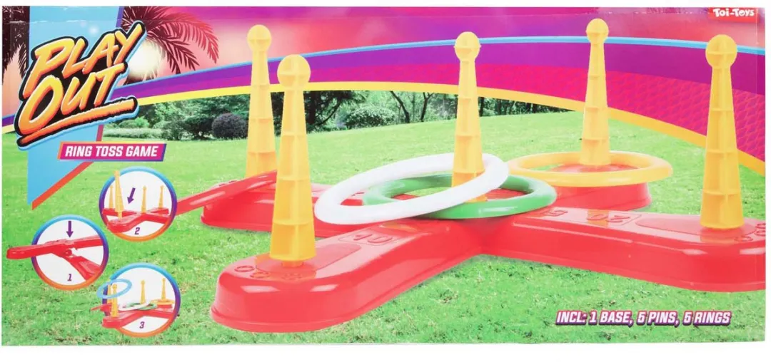 Toi-Toys Play Out Ringwerpspel - 5 Ringen - Multicolor