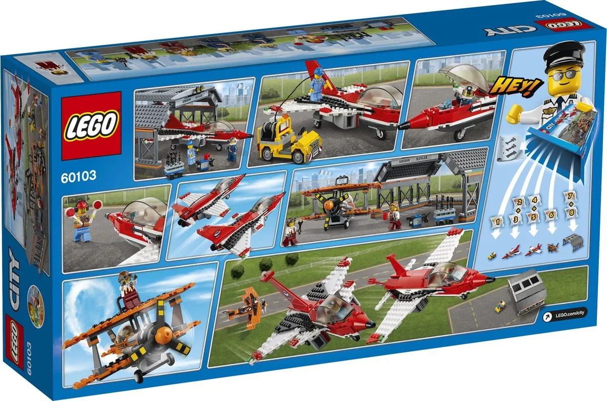 LEGO City Luchtvaartshow 60103 - 670 Stukken - 6 Minifiguren