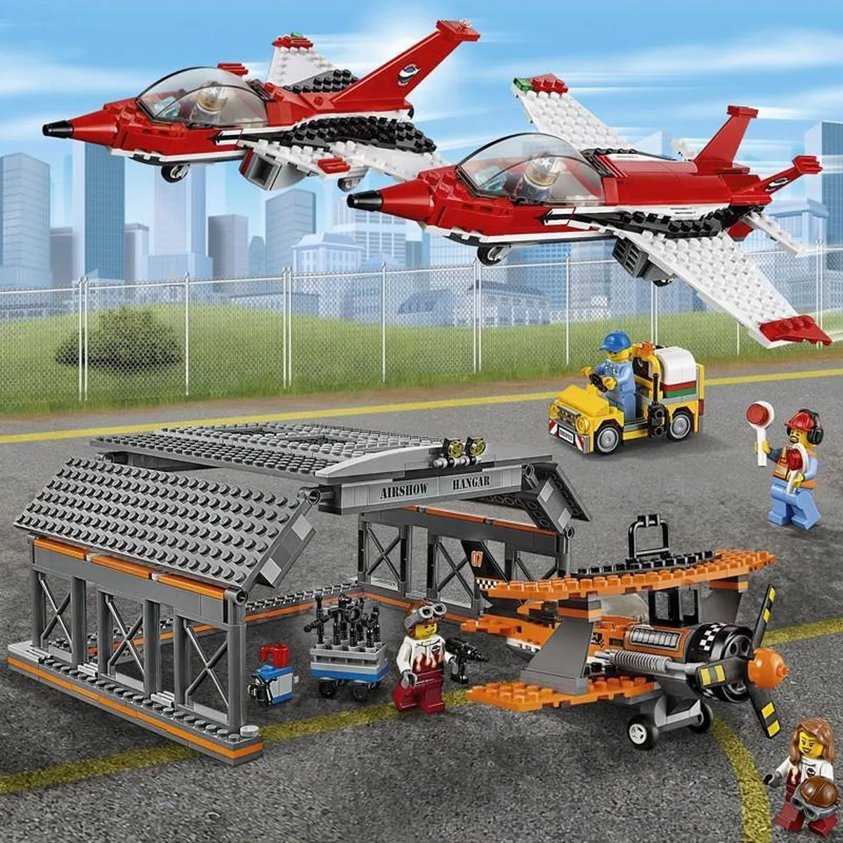 LEGO City Luchtvaartshow 60103 - 670 Stukken - 6 Minifiguren - afbeelding 6 van 6
