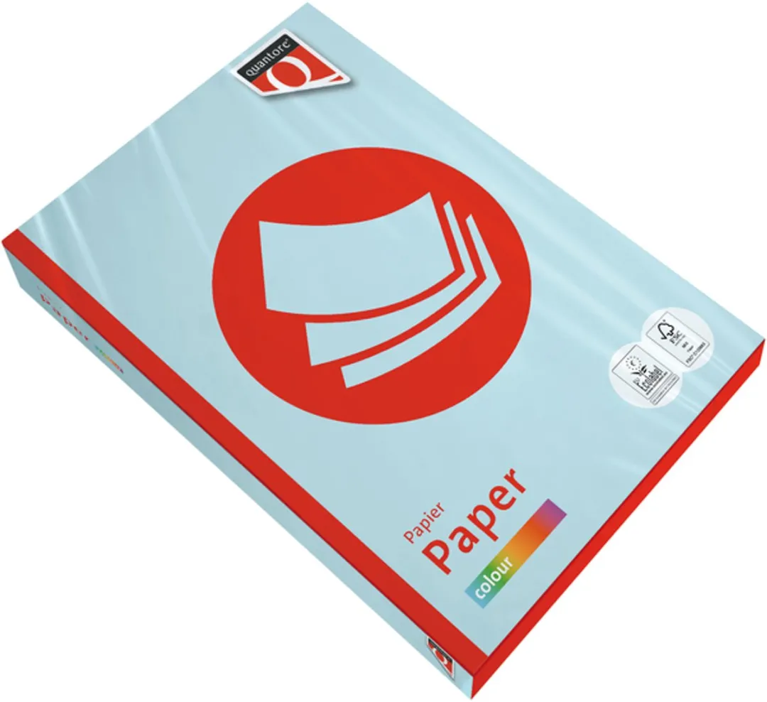 Quantore Fastprint Gekleurd Papier A4 120gr Lichtblauw - 250 Vel
