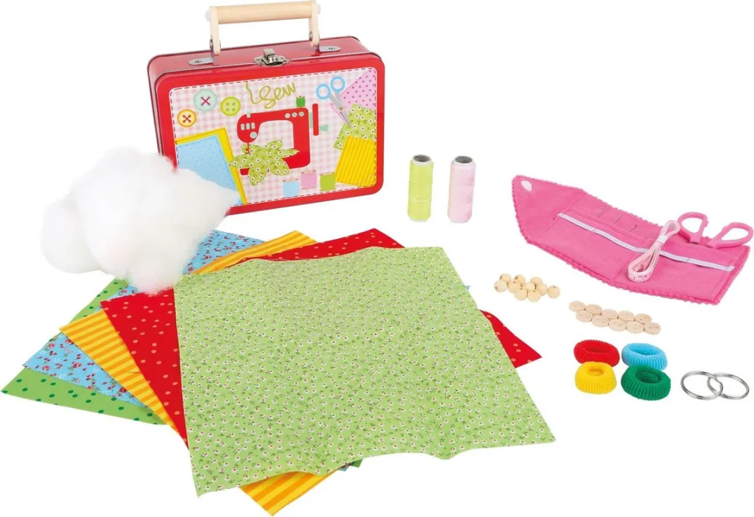 Small Foot Kinderkoffer Naaiset - Roze